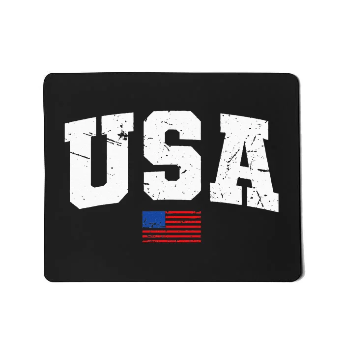 USA Flag Patriotic 4th of July America day of Independence Mousepad