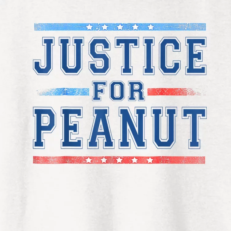 Us Flag Peanut Squirrel Justice For Peanut The Squirrel Gift Women's Crop Top Tee