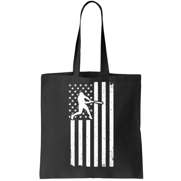 USA Flag Patriot Baseball & Softball Sport Tote Bag