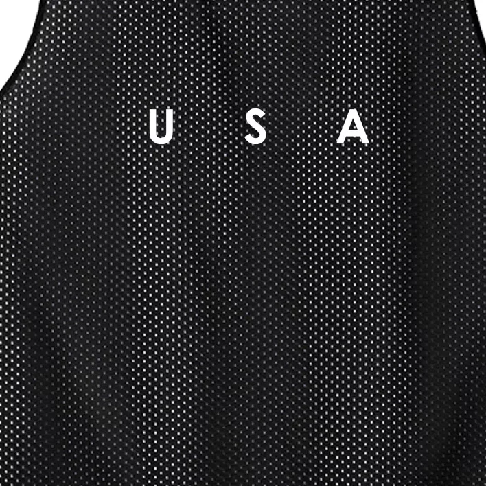 USA Flag Patriotic Front & Back United States Of America Pride Front & Back Mesh Reversible Basketball Jersey Tank