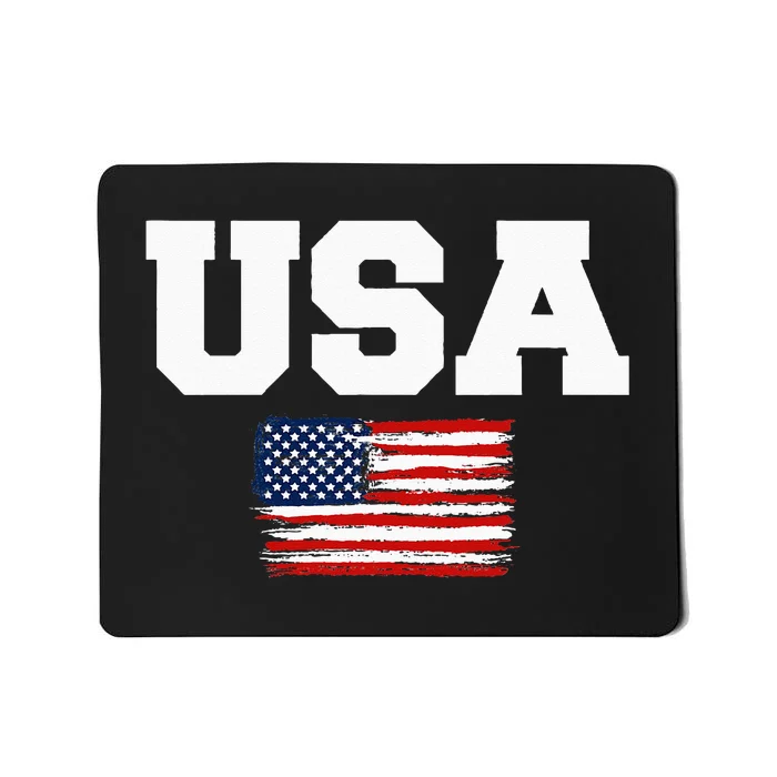 USA Flag Patriotic 4th of July America day of Independence Mousepad