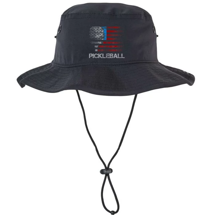 Us Flag Pickleball Player Paddleball Lover Legacy Cool Fit Booney Bucket Hat