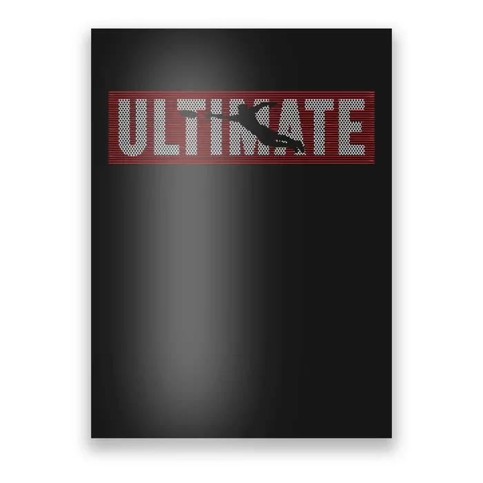 Ultimate Frisbee Player Disc Golf Poster