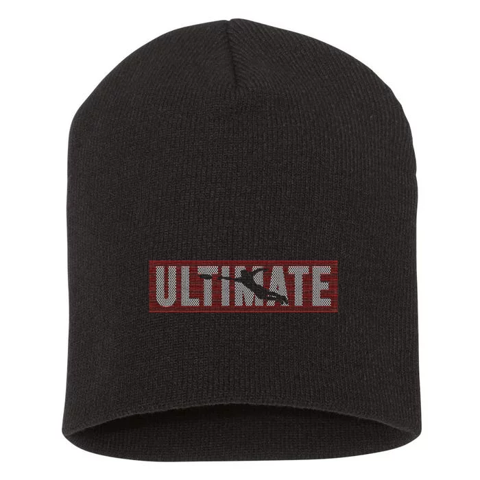 Ultimate Frisbee Player Disc Golf Short Acrylic Beanie