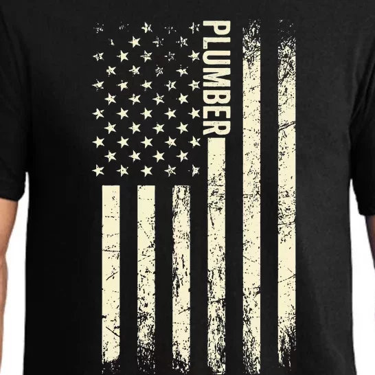 USA Flag Plumbing Proud American Plumber Pajama Set