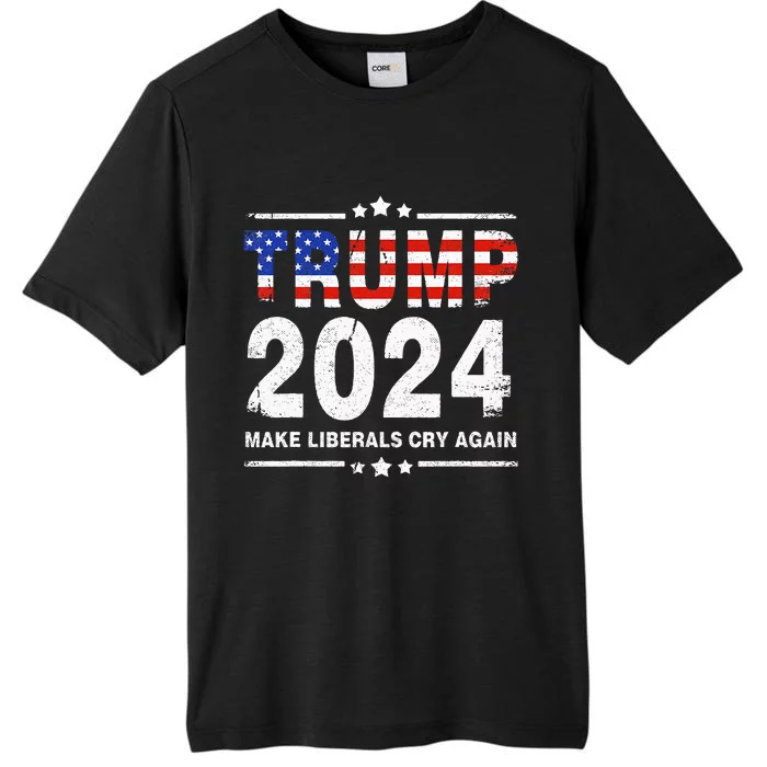 Usa Flag President Trump 2024 Make Liberals Cry Again ChromaSoft Performance T-Shirt