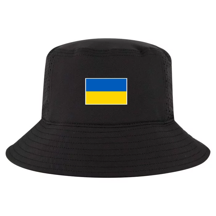 Ukraine Flag Pocket Logo Ukrainian National Colors Cool Comfort Performance Bucket Hat