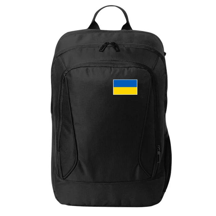 Ukraine Flag Pocket Logo Ukrainian National Colors City Backpack