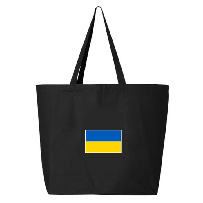 Ukraine Flag Pocket Logo Ukrainian National Colors 25L Jumbo Tote