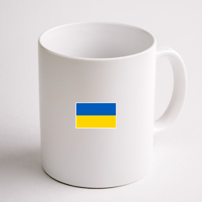 Ukraine Flag Pocket Logo Ukrainian National Colors Front & Back Coffee Mug