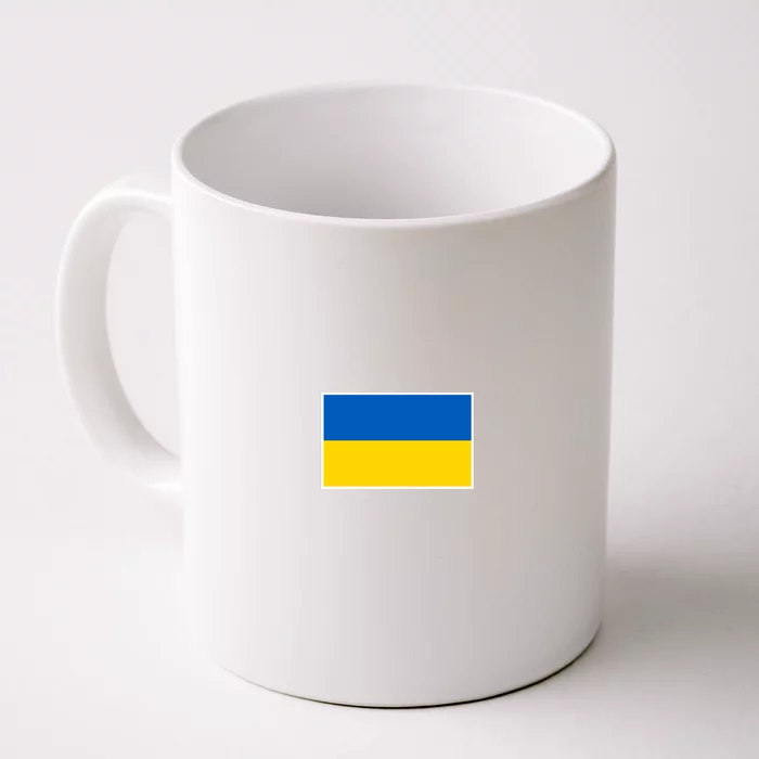 Ukraine Flag Pocket Logo Ukrainian National Colors Front & Back Coffee Mug