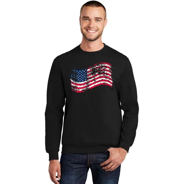 USA Flag Patriotic 4th of July America day of Independence Tall Sweatshirt