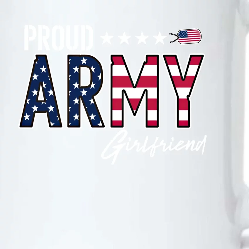 Us Flag Proud Army Friend Gift Black Color Changing Mug