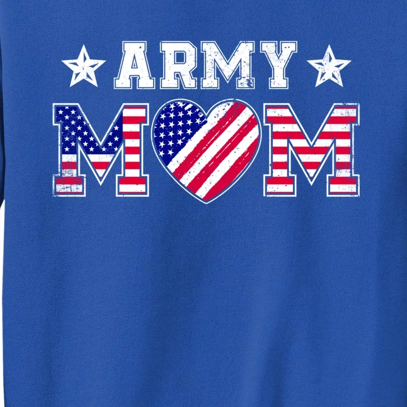 Usa Flag Proud Army National Guard Mom Military Mother's Day Meaningful Gift Sweatshirt