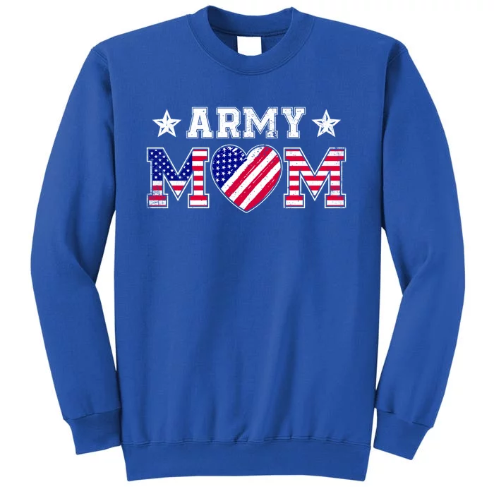 Usa Flag Proud Army National Guard Mom Military Mother's Day Meaningful Gift Sweatshirt