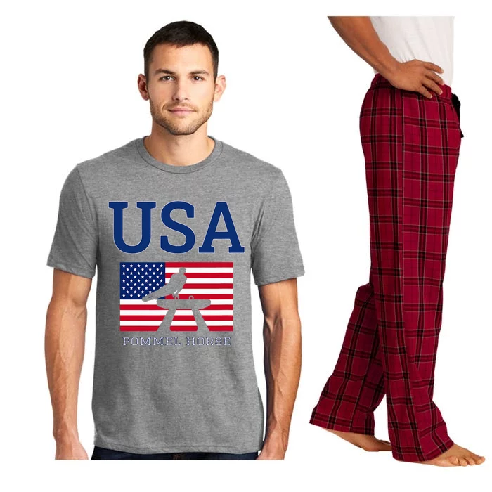 Usa Flag Pommel Horse Gymnastics Team American Gymnast Pajama Set