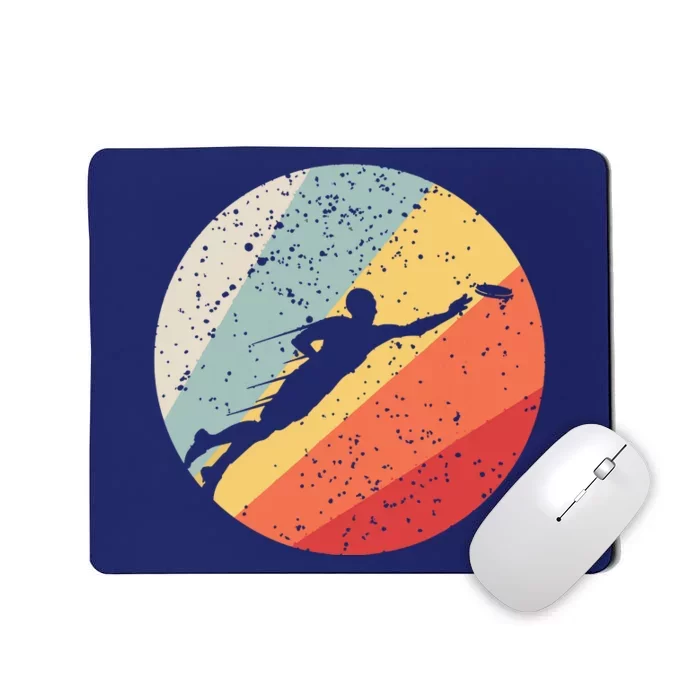 Ultimate Frisbee Retro Distressed Mousepad