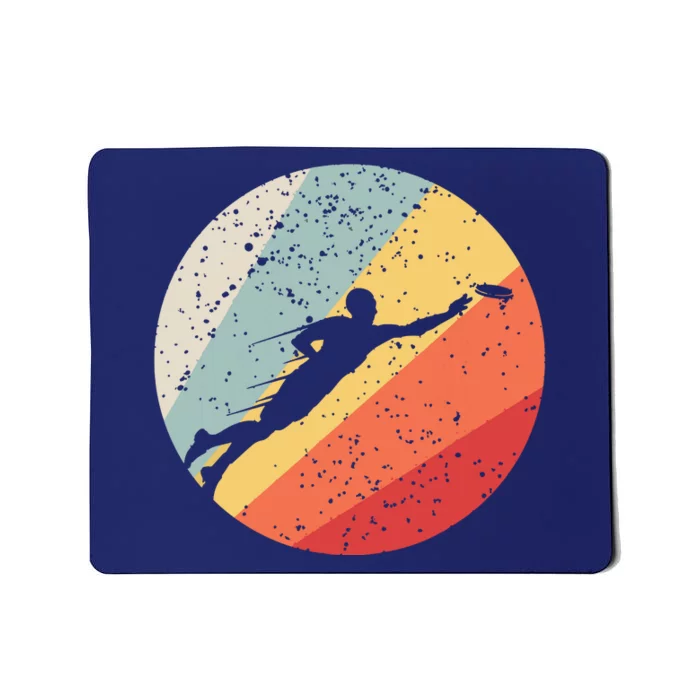 Ultimate Frisbee Retro Distressed Mousepad