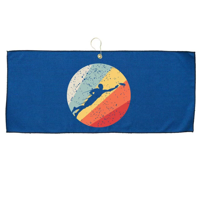 Ultimate Frisbee Retro Distressed Large Microfiber Waffle Golf Towel