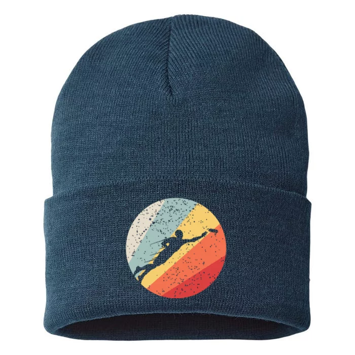 Ultimate Frisbee Retro Distressed Sustainable Knit Beanie