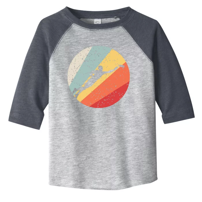 Ultimate Frisbee Retro Distressed Toddler Fine Jersey T-Shirt