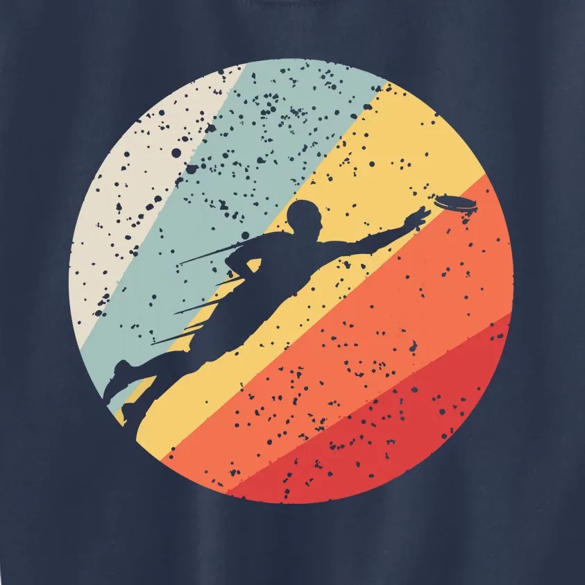 Ultimate Frisbee Retro Distressed Kids Sweatshirt