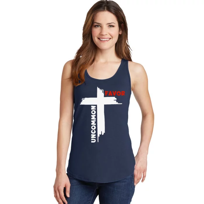 Uncommon Favor Religious Christian Believer Ladies Essential Tank