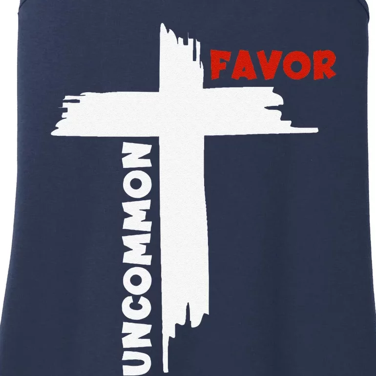 Uncommon Favor Religious Christian Believer Ladies Essential Tank