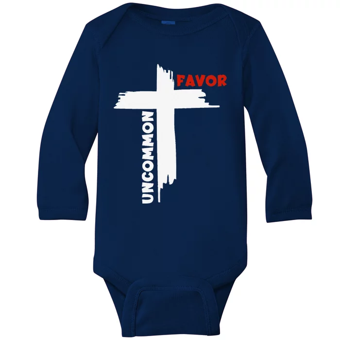 Uncommon Favor Religious Christian Believer Baby Long Sleeve Bodysuit