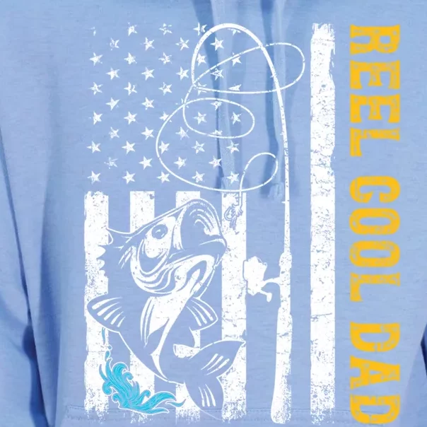 Usa Flag Reel Cool Dad Fishing Fisher Fisher Fathers Day Gift Unisex Surf Hoodie