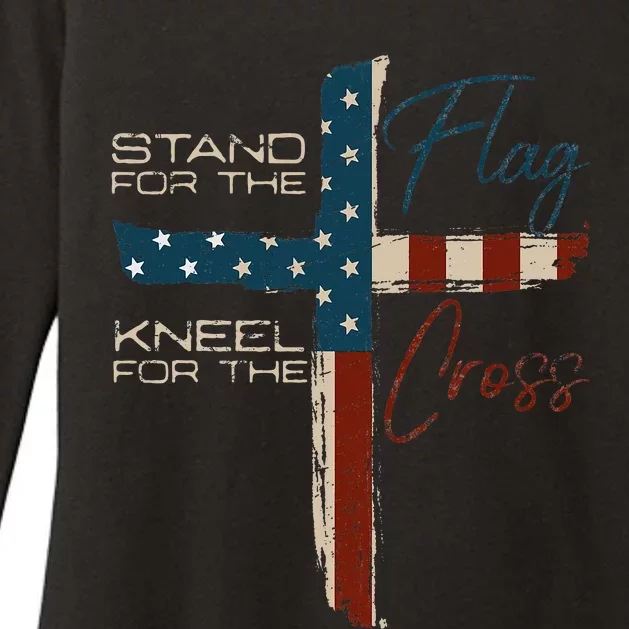 Usa Flag Religious Quote Christian Faith Womens CVC Long Sleeve Shirt