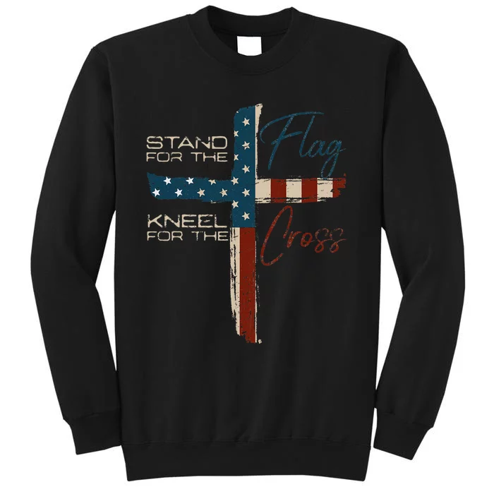 Usa Flag Religious Quote Christian Faith Tall Sweatshirt