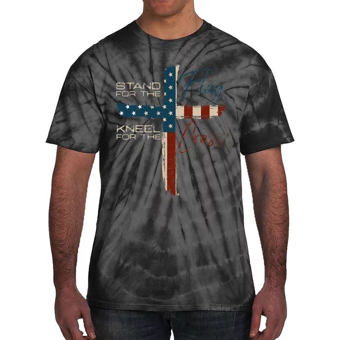 Usa Flag Religious Quote Christian Faith Tie-Dye T-Shirt