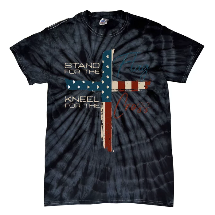 Usa Flag Religious Quote Christian Faith Tie-Dye T-Shirt