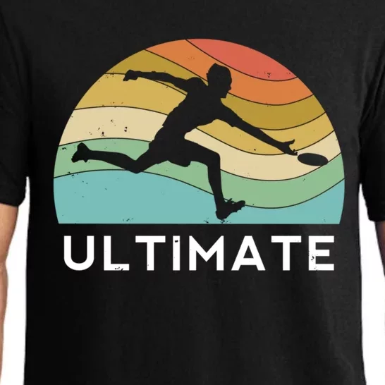 Ultimate Frisbee Retro Player Flying Disc Throwing Meaningful Gift Pajama Set