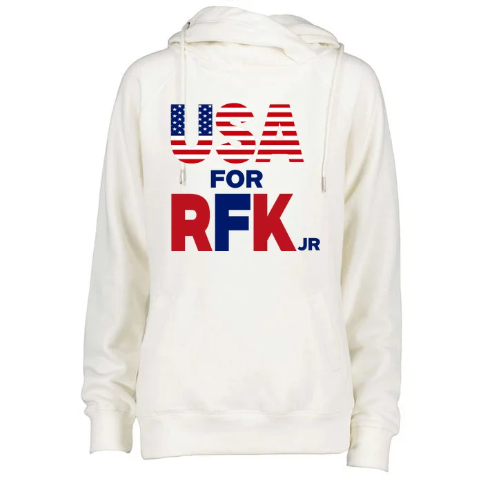 Usa For Rfk Jr Womens Funnel Neck Pullover Hood