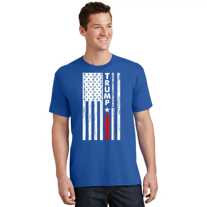 Usa Flag Restore AmericaS Greatness Trump 2024 Cute Gift T-Shirt