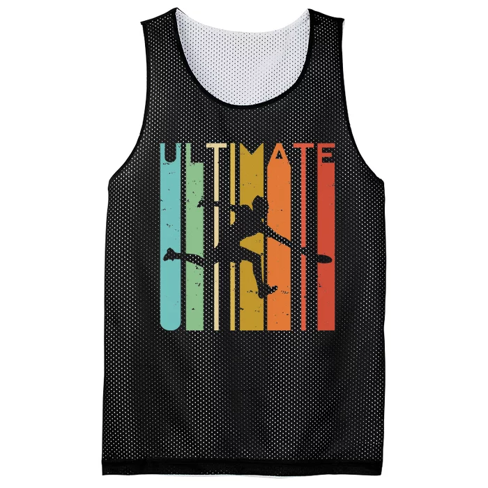 Ultimate Frisbee Retro Player Flying Disc Throwing Mesh Reversible Basketball Jersey Tank