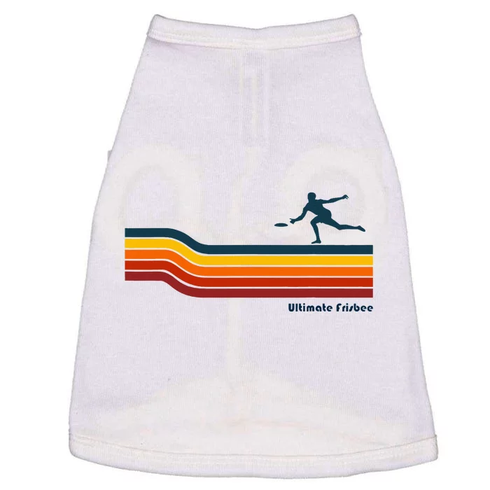 Ultimate Frisbee Retro Color Lines Doggie Tank