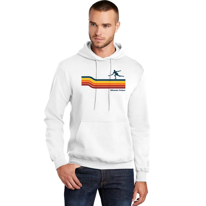 Ultimate Frisbee Retro Color Lines Hoodie