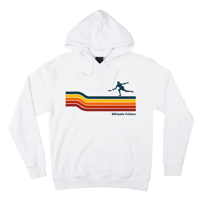 Ultimate Frisbee Retro Color Lines Hoodie