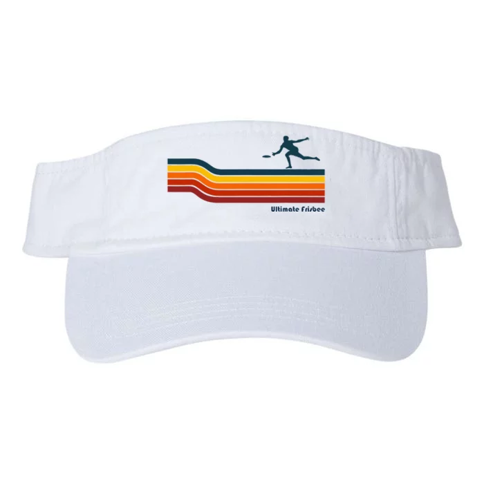 Ultimate Frisbee Retro Color Lines Valucap Bio-Washed Visor