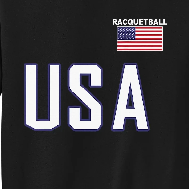 USA Flag Racquetball Clothing American Flag Racquetball Sweatshirt