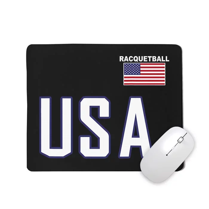 USA Flag Racquetball Clothing American Flag Racquetball Mousepad