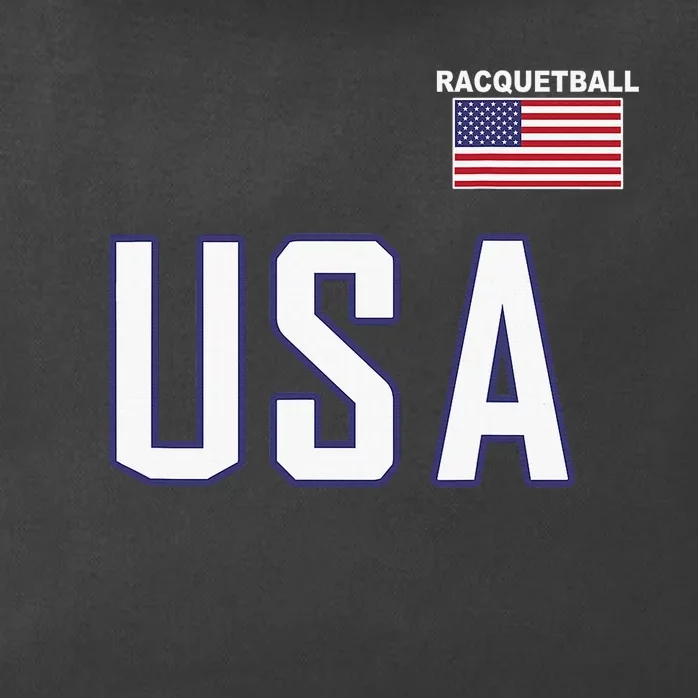 USA Flag Racquetball Clothing American Flag Racquetball Zip Tote Bag