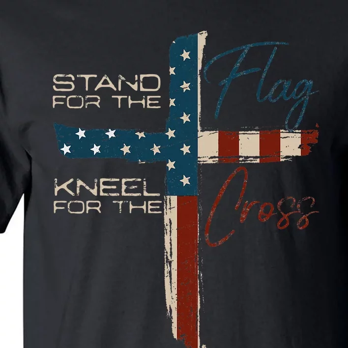 Usa Flag Religious Quote 4th Of July Christian Faith Tall T-Shirt