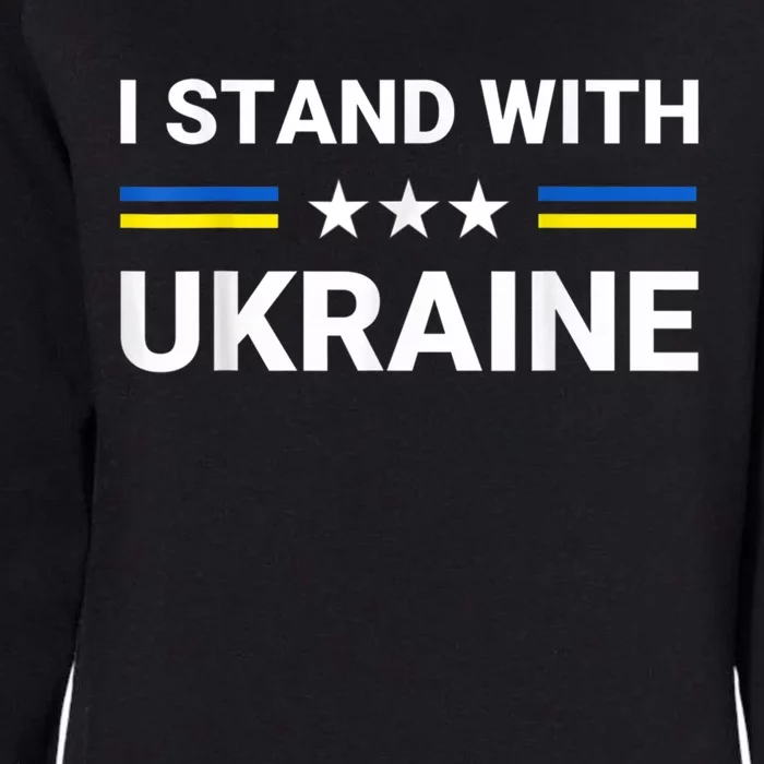 Ukrainian Flag Support Ukraine Freedom I Stand With Ukraine Gift Womens California Wash Sweatshirt