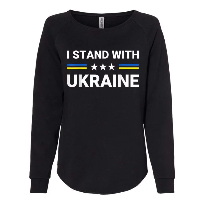 Ukrainian Flag Support Ukraine Freedom I Stand With Ukraine Gift Womens California Wash Sweatshirt