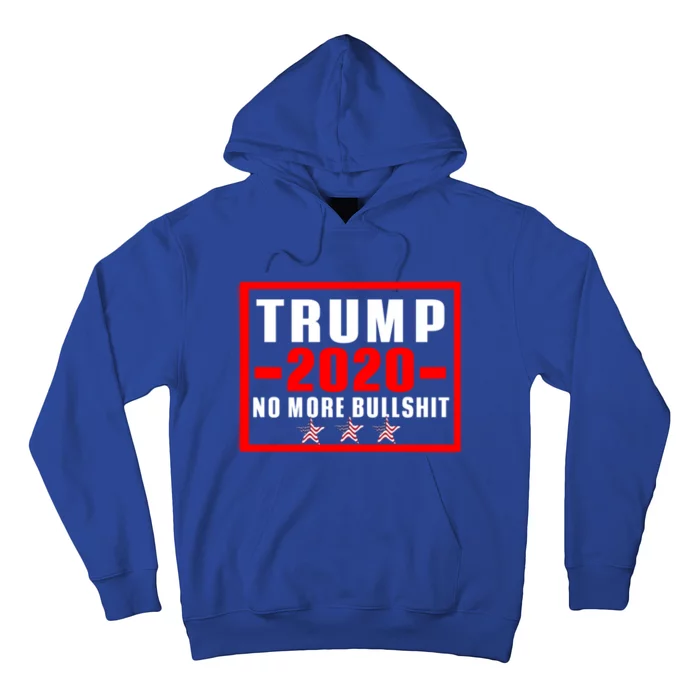 Usa Flag Stars Pro Trump Reelect 2020 No More Bullshit Gift Hoodie