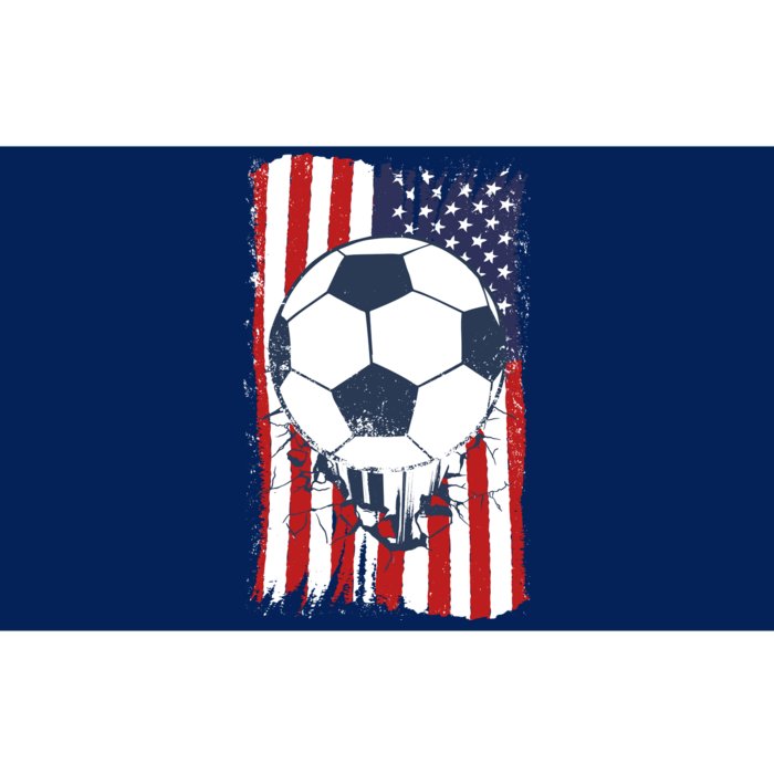 USA Flag Soccer Lover Bumper Sticker